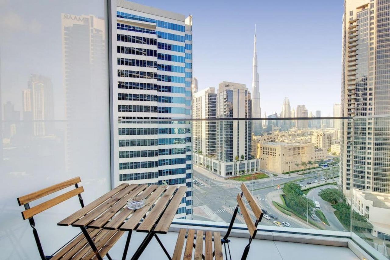 Marquise Square Tower, Business Bay - Bright Studio Dubái Exterior foto