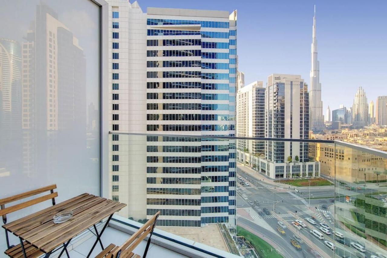 Marquise Square Tower, Business Bay - Bright Studio Dubái Exterior foto